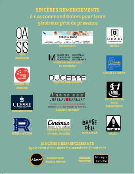 FAM Liste des commanditaires du 25e anniversaires - Page du programme